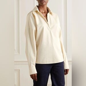 Totême⁢ Washed Cotton Shirt in Sand